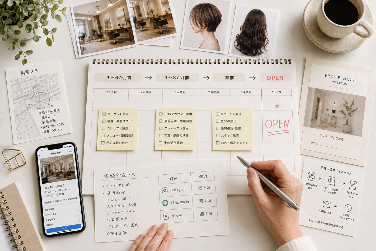 集客は開業前から準備する