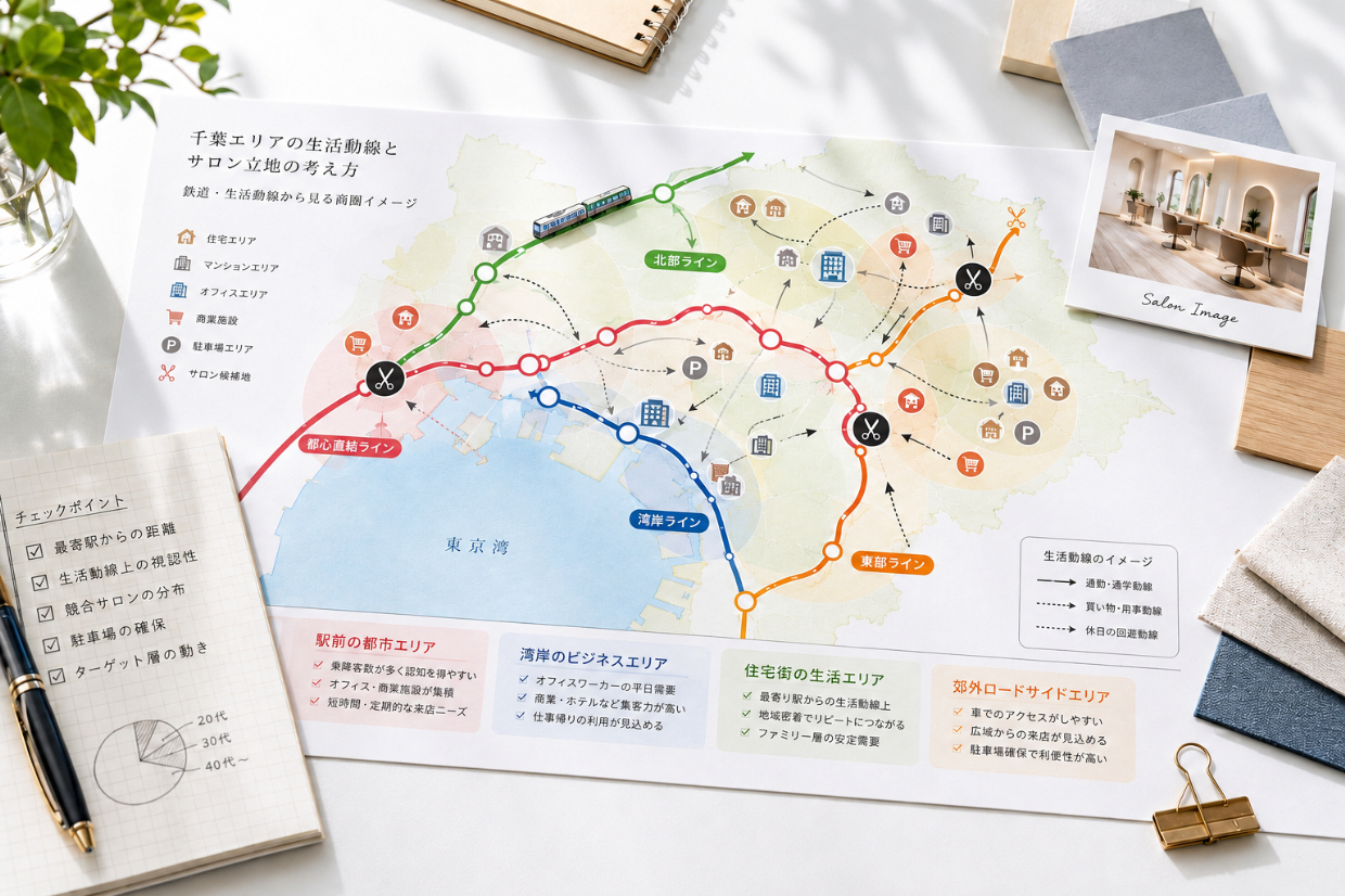 千葉の商圏は路線と生活動線から考える