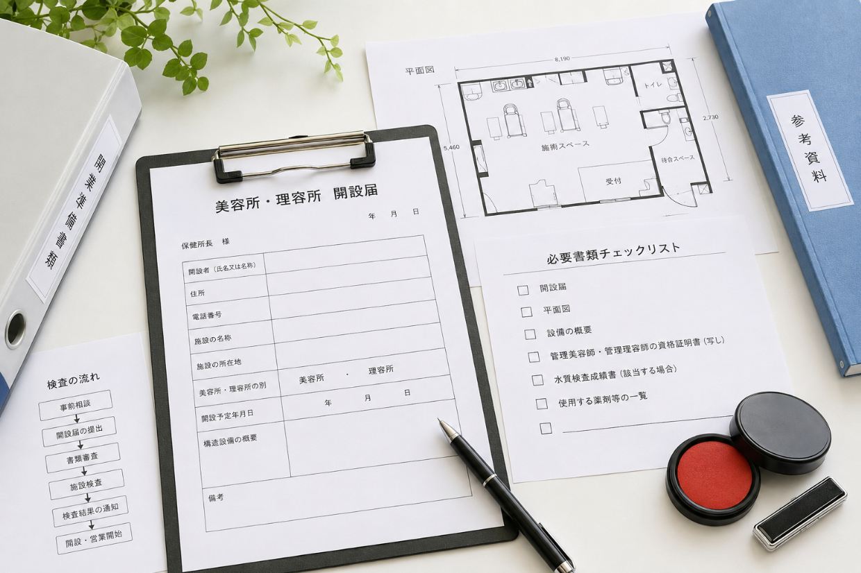 千葉で美容室・理容室を開業する際の保健所手続き